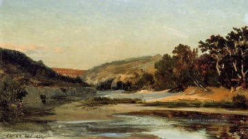 Teich See Wassfall Werke - Das Aquädukt im Tal Jean Baptiste Camille Corot